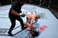 Why was Giga Chikadze matched with an inexperienced newcomer in the form of Jamey Simmons?